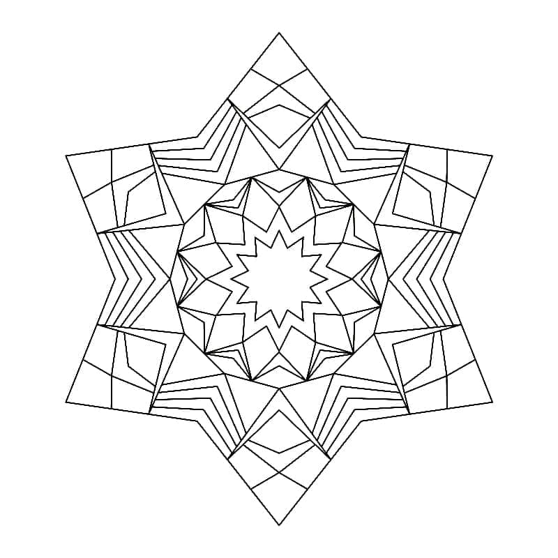 Free Star Mandala For Kids Coloring Page Mandalas