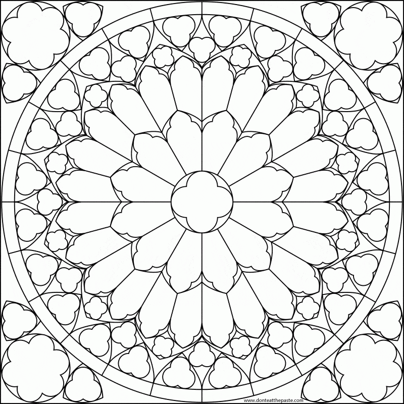 Good Mandala Geometric Coloring Page Mandalas