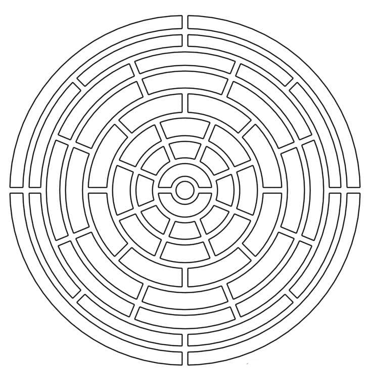 Geometric Mandala Coloring Pages Mandalas