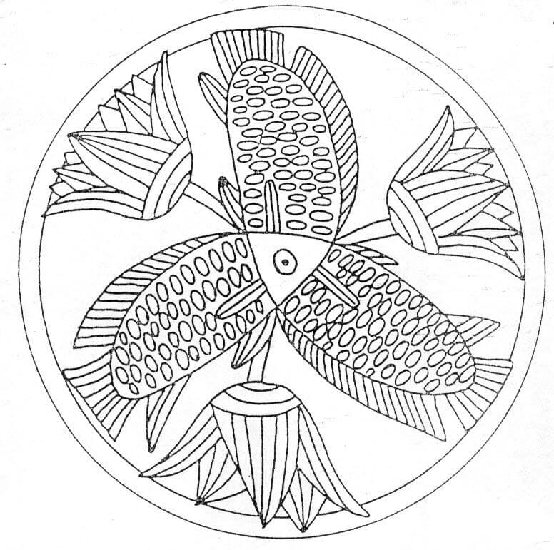 Nice Fish Mandala Coloring Page Mandalas