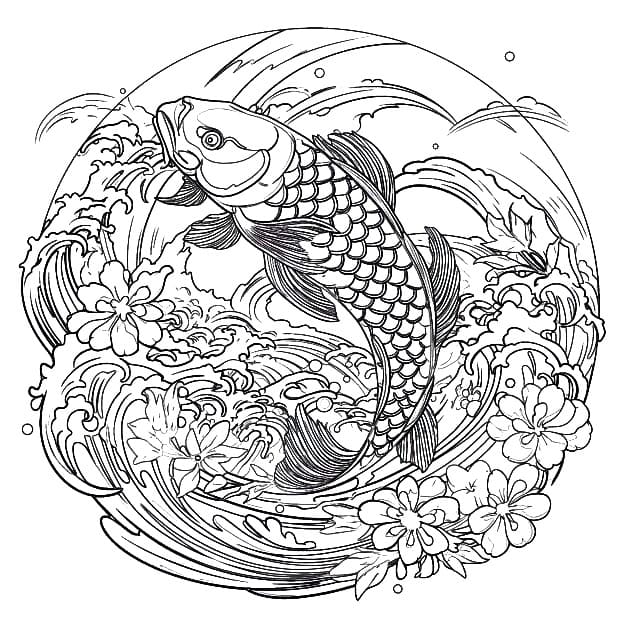 Normal Fish Mandala Coloring Page Mandalas
