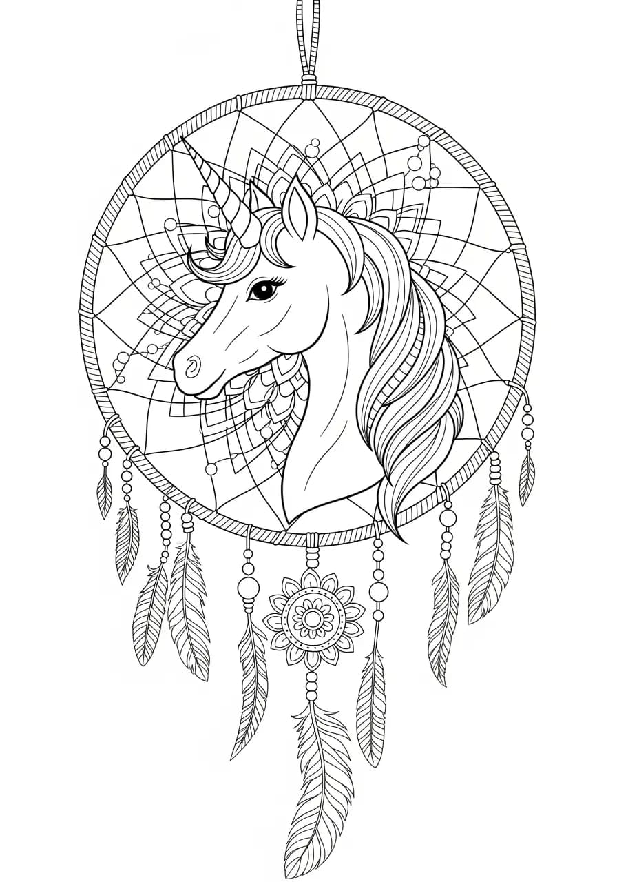 Perfect Mandala Unicorn Coloring Page Mandalas