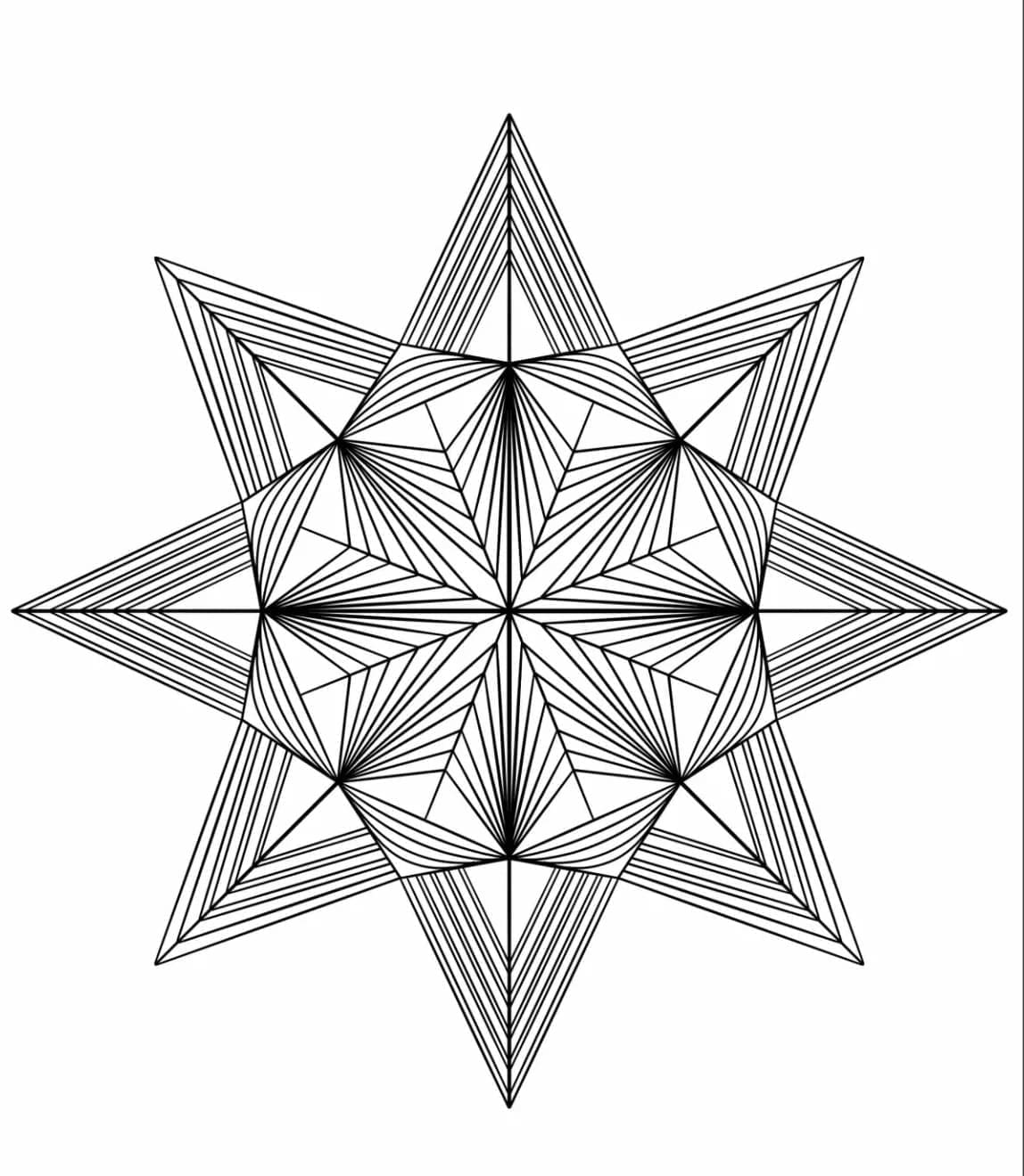 Perfect Star Mandala Coloring Page Mandalas