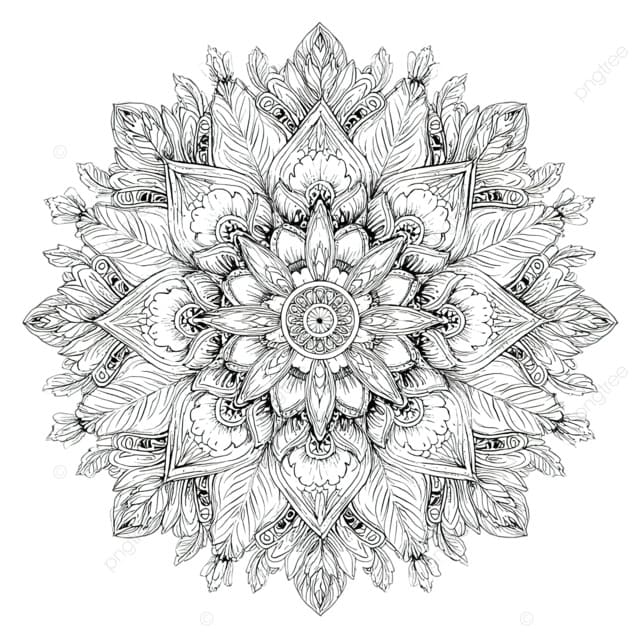 Pictures Lotus Mandala Coloring Page Mandalas