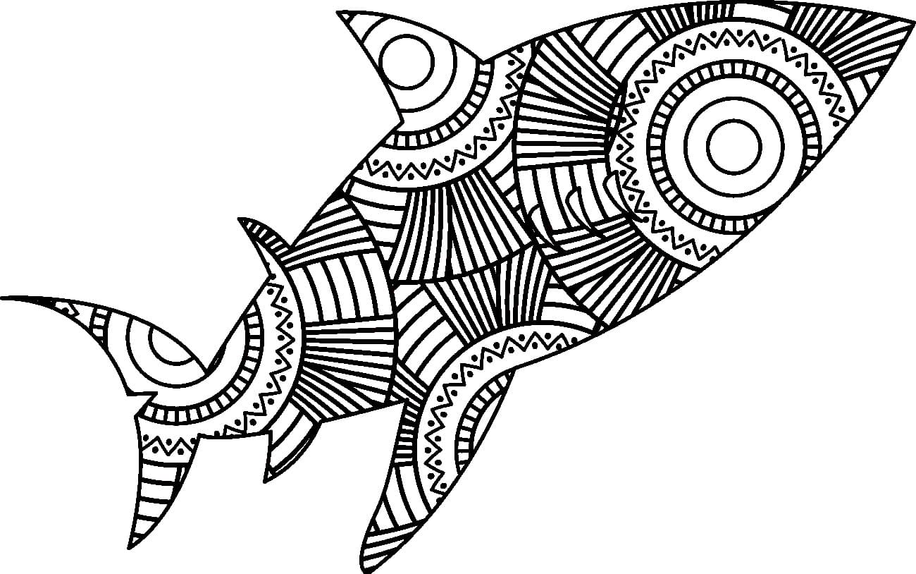 Printable Fish Mandala Coloring Page Mandalas