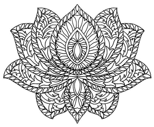 Printable Free Lotus Mandala Coloring Page Mandalas