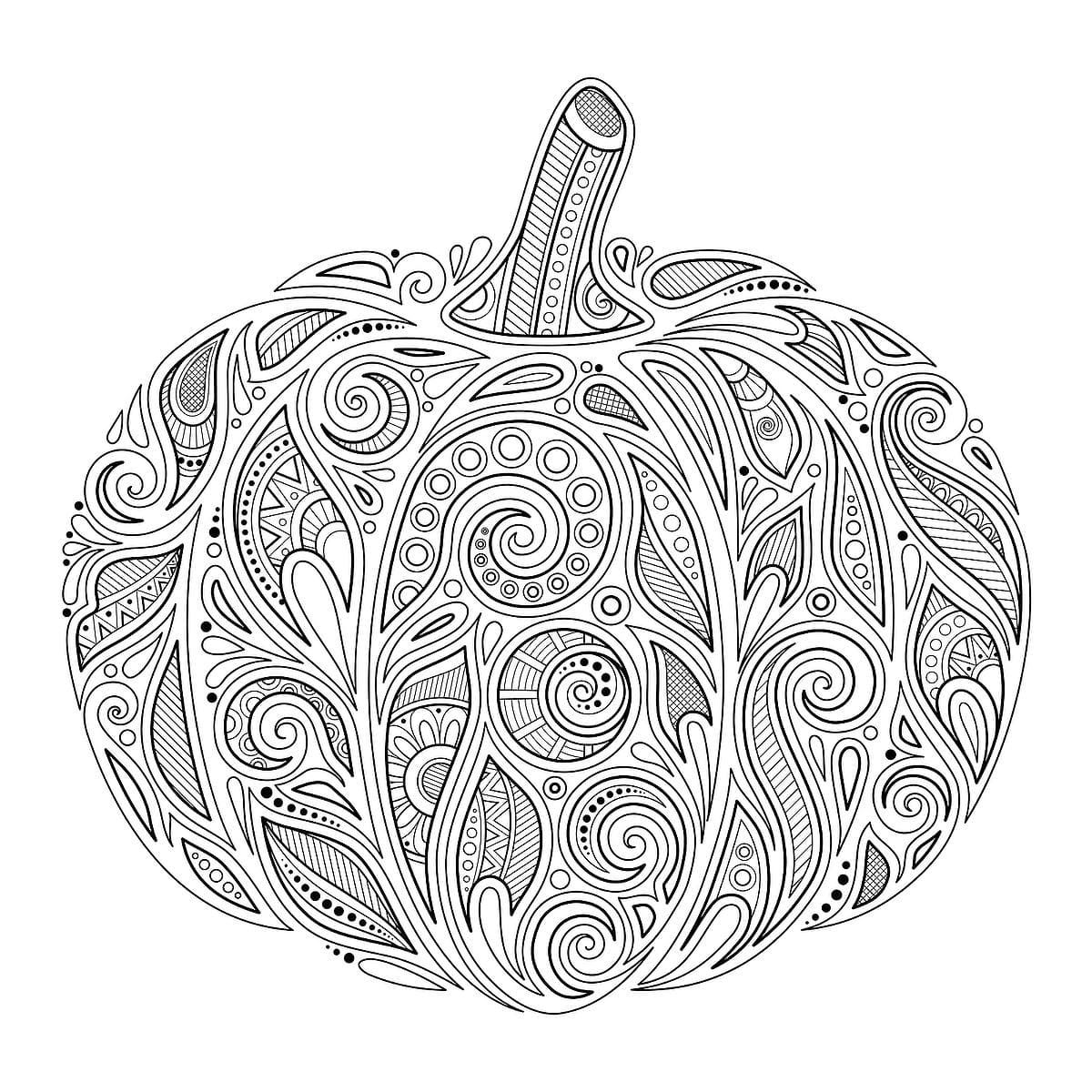 Simple Fall Mandala Coloring Page Mandalas