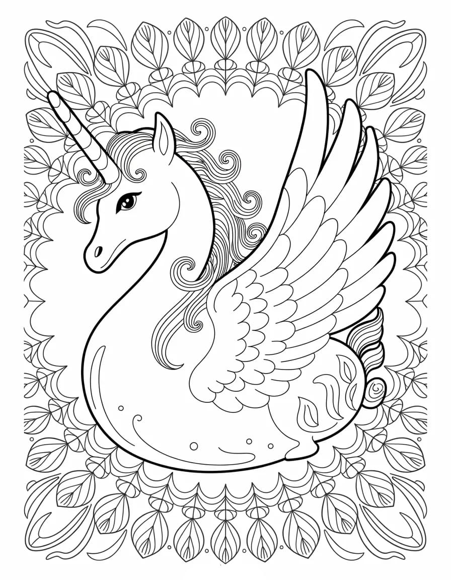 Special Mandala Unicorn Coloring Page Mandalas