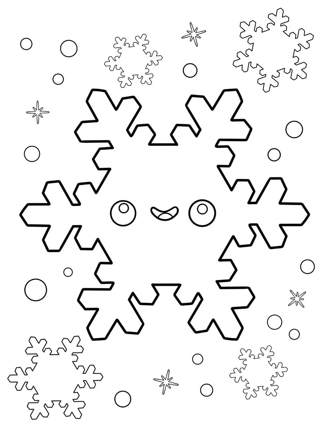 Free Image Snowflake Mandala Coloring Page Mandalas