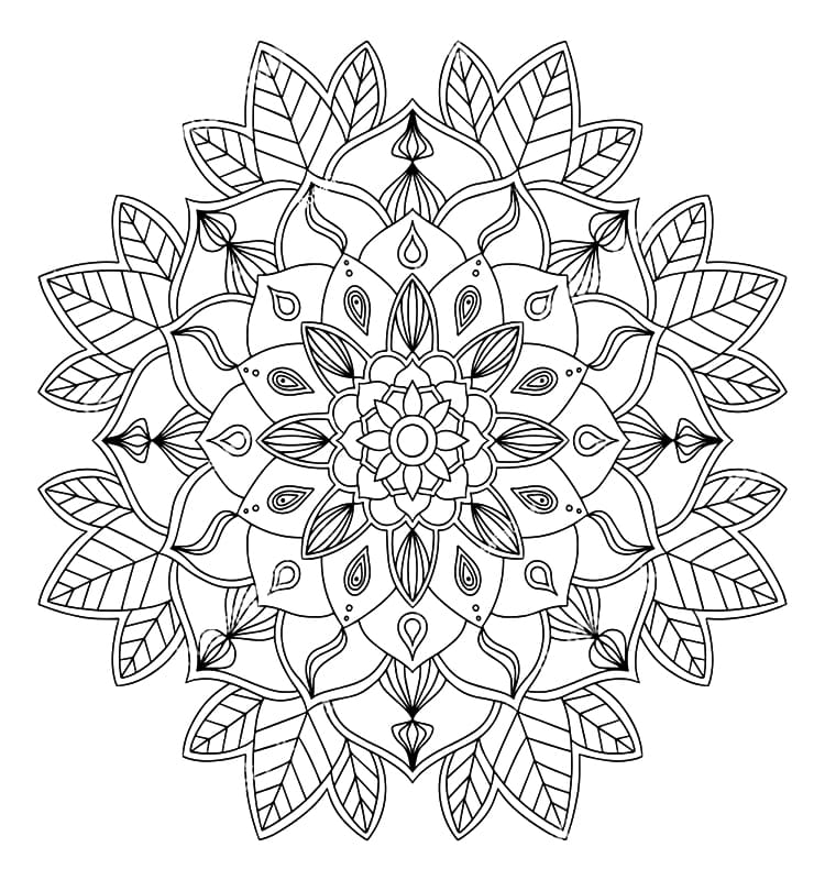 Free Leaves Mandala Coloring Page Mandalas Free Leaves Mandala Coloring Page Mandalas