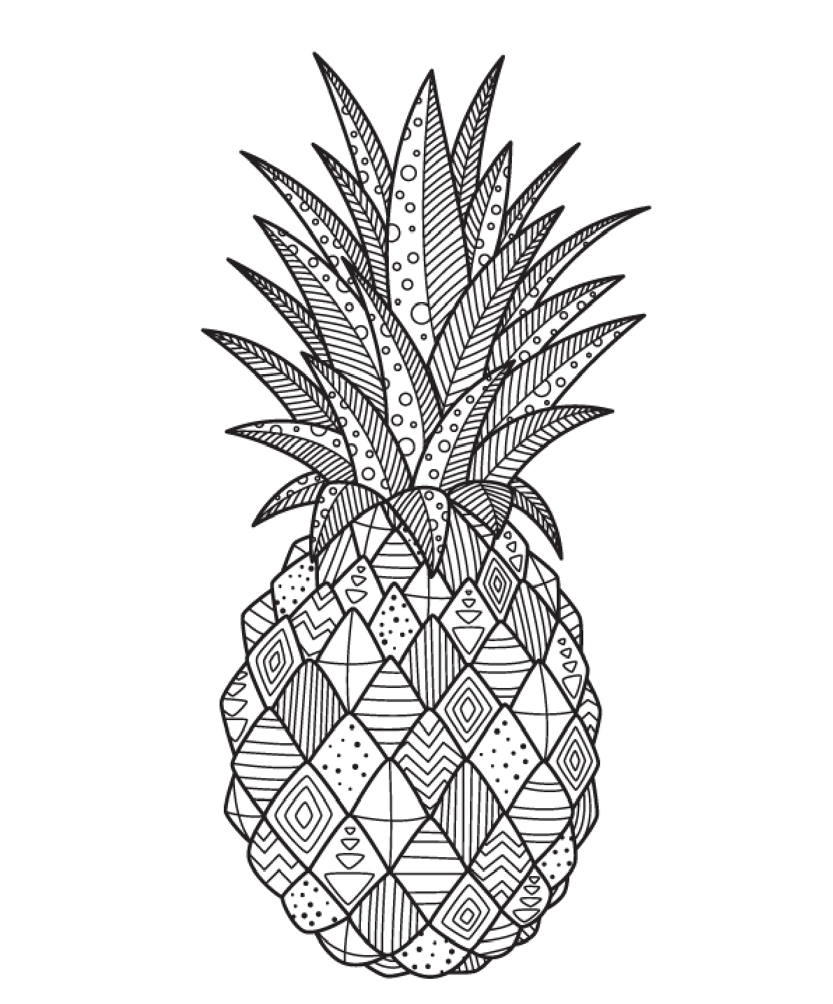 Free Pineapple Mandala Printable Coloring Page Mandalas Free Pineapple Mandala Printable Coloring Page Mandalas