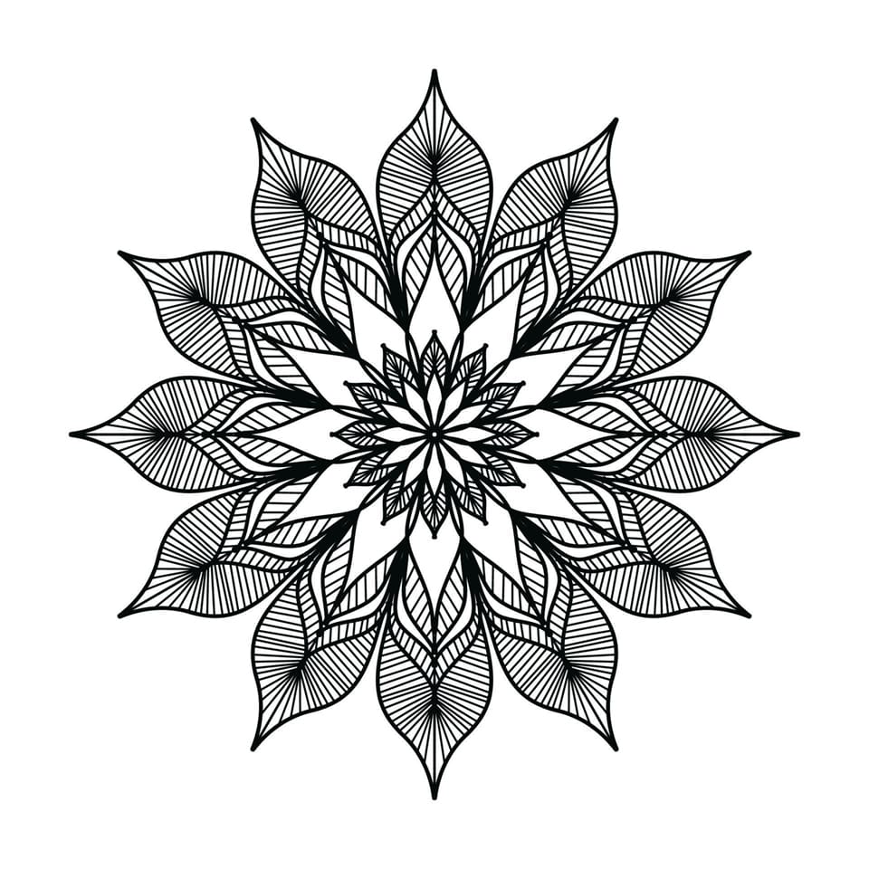 Free Print Leaves Mandala Coloring Page Mandalas Free Print Leaves Mandala Coloring Page Mandalas