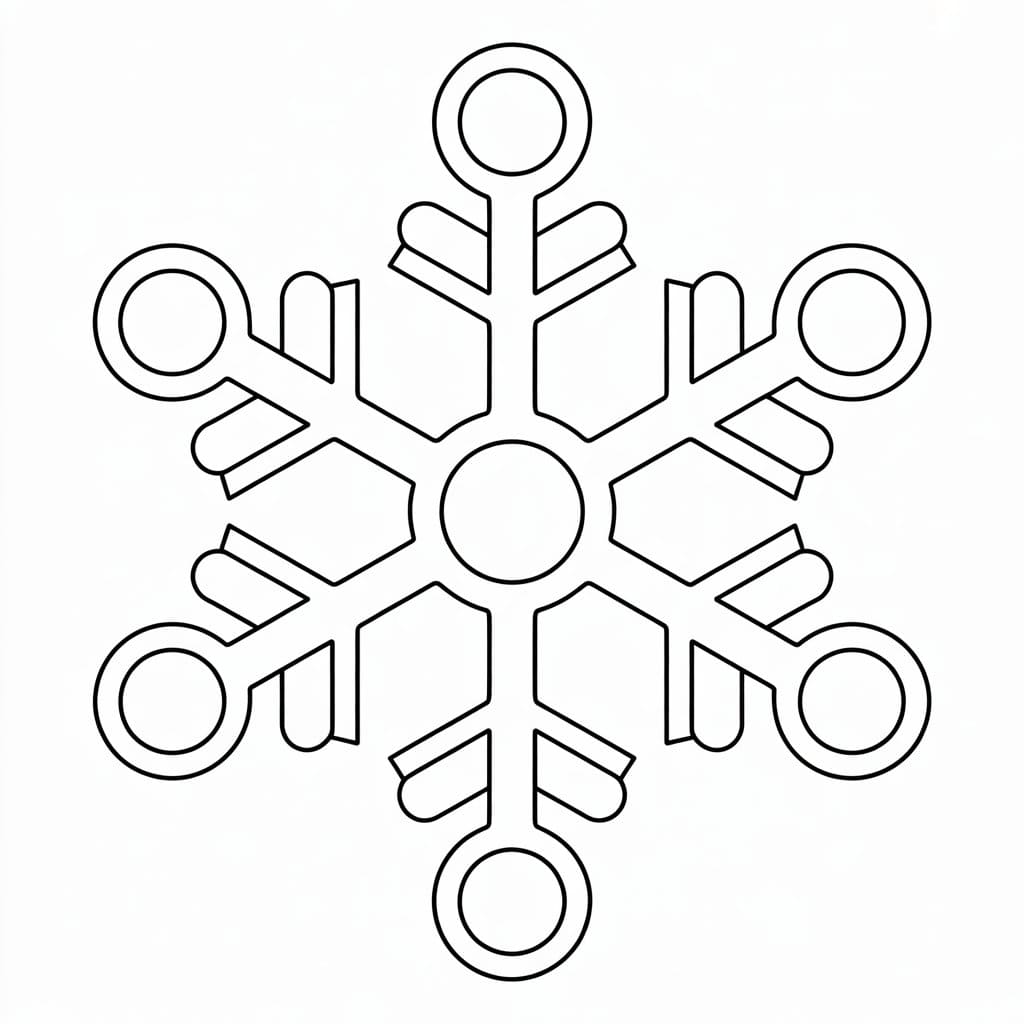 Free Printable Snowflake Mandala Coloring Page Mandalas
