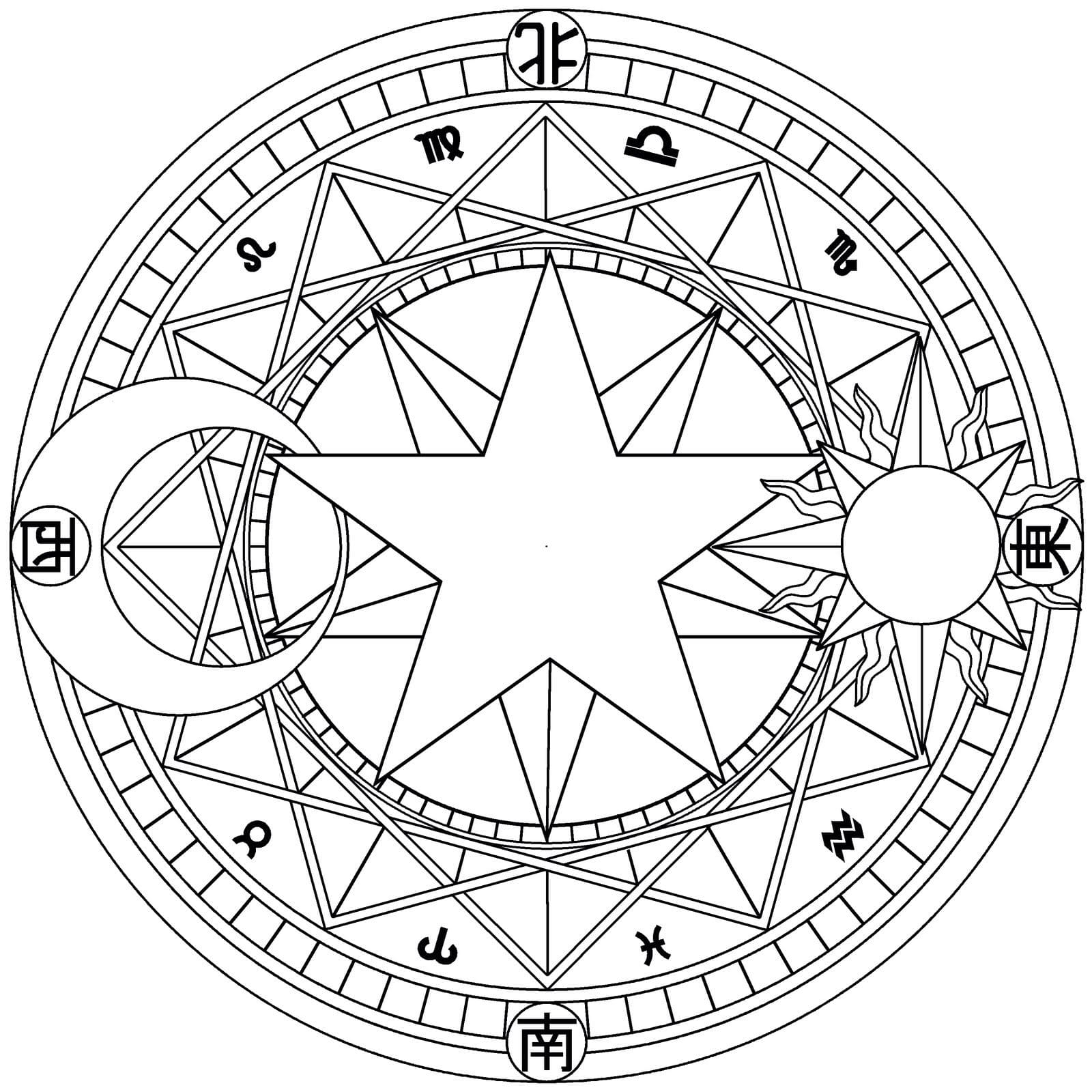 Free Zodiac Mandala Coloring Page Mandalas