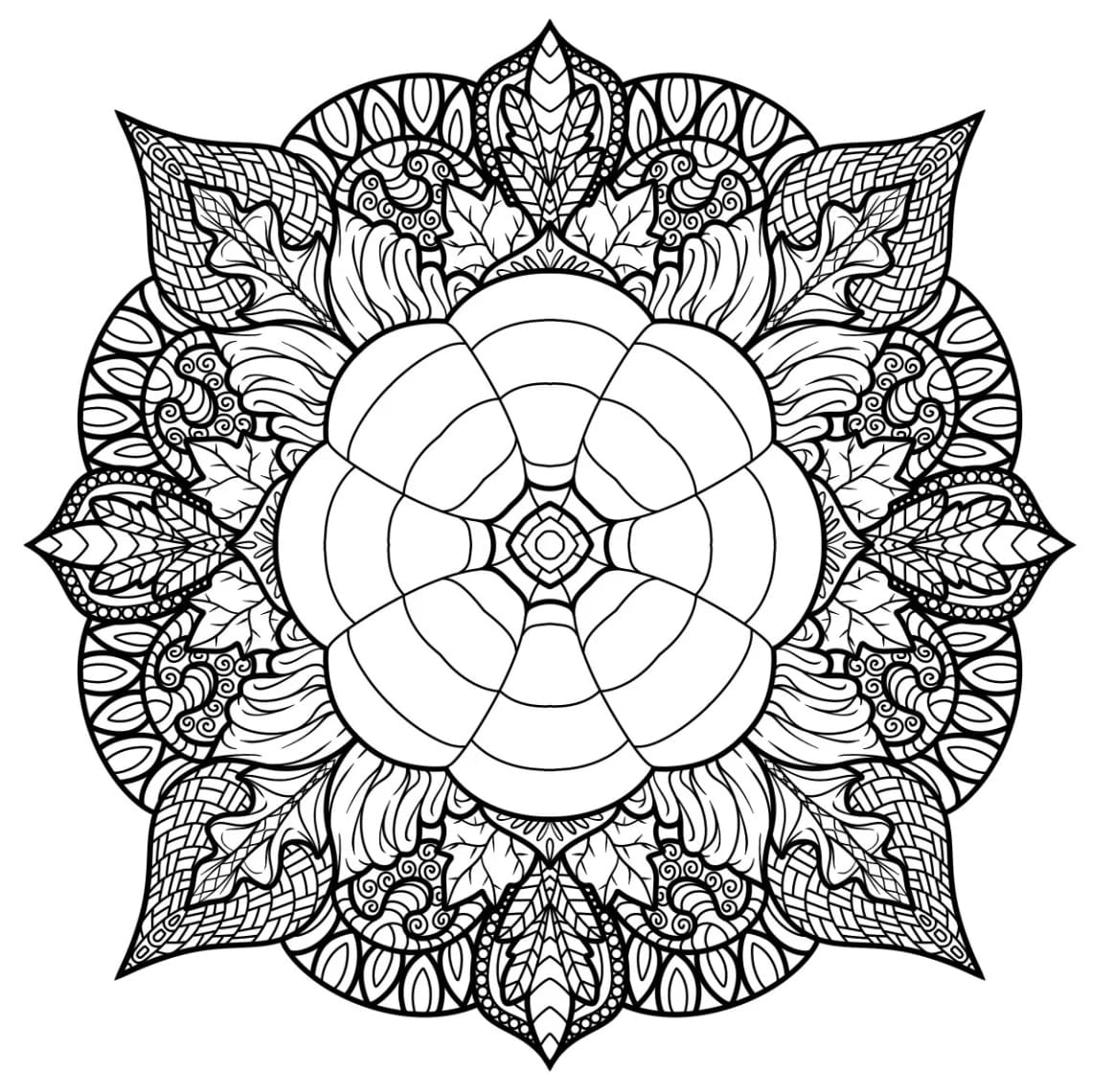 Good Pumpkin Mandala Coloring Page Mandalas