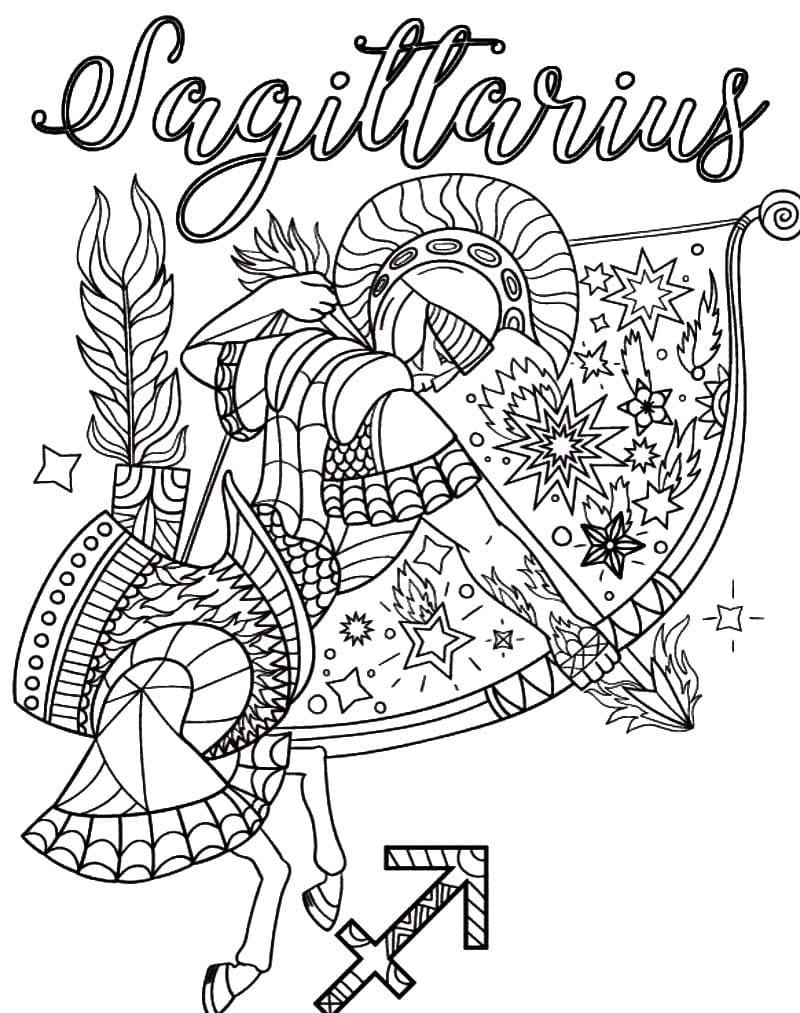 Good Zodiac Mandala Coloring Page Mandalas