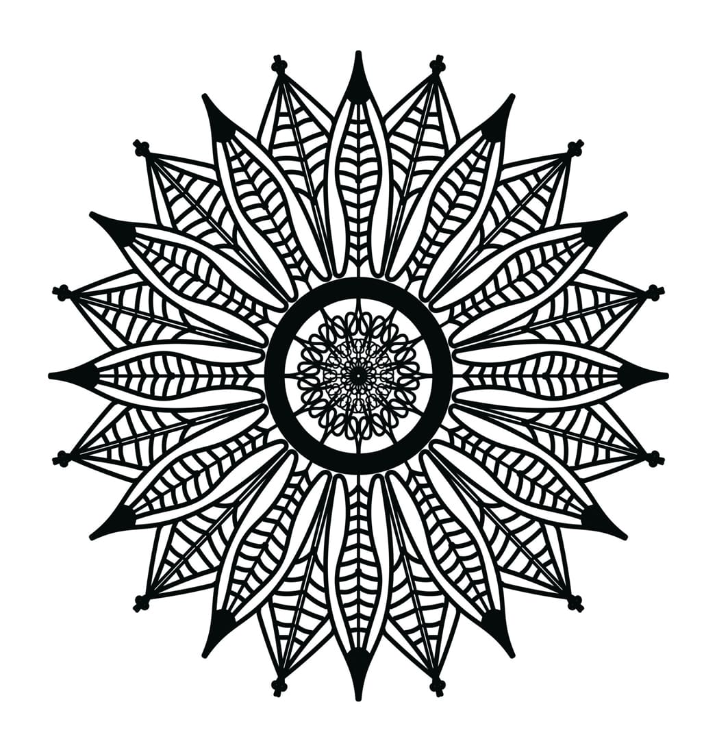 Images Leaves Mandala Coloring Page Mandalas Images Leaves Mandala Coloring Page Mandalas