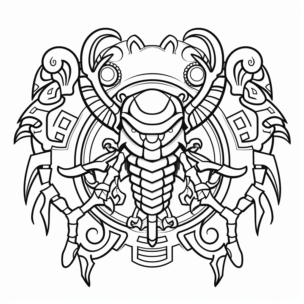 Nice Scorpion Mandala Coloring Page Mandalas