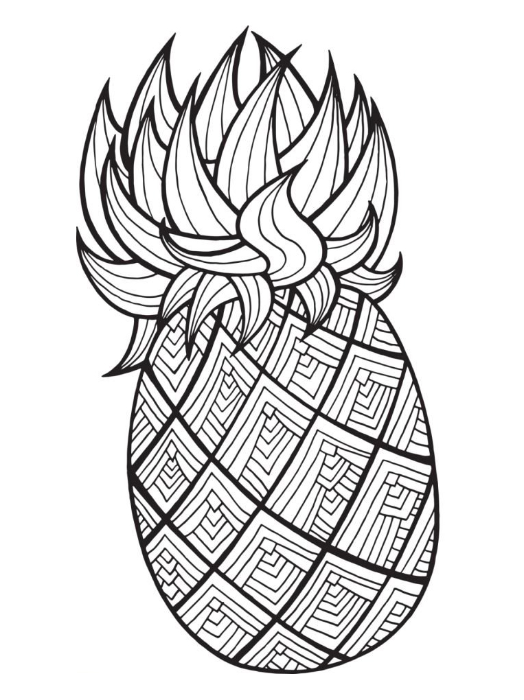 Picture Pineapple Mandala Coloring Page Mandalas Picture Pineapple Mandala Coloring Page Mandalas