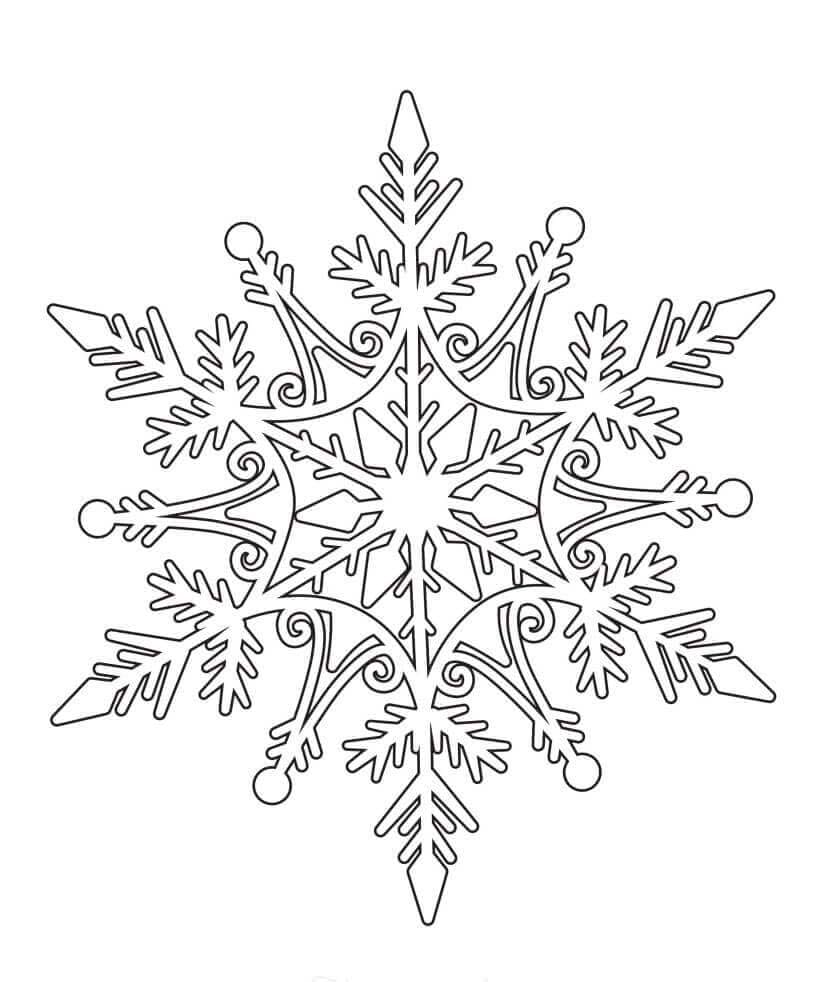 Pictures Snowflake Mandala Coloring Page Mandalas
