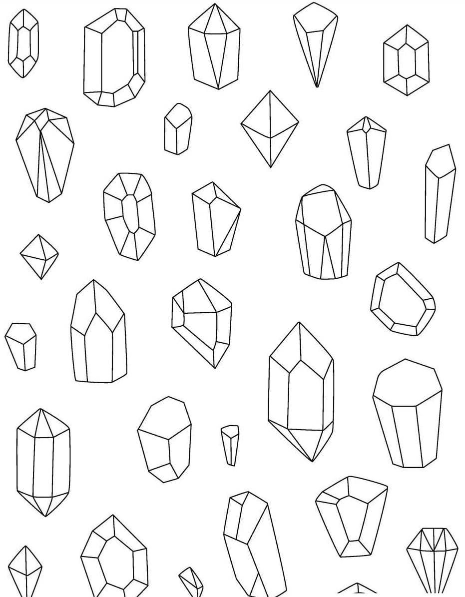 Print Crystal Mandala Coloring Page Mandalas