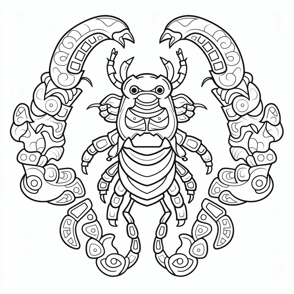Print Scorpion Mandala Coloring Page Mandalas