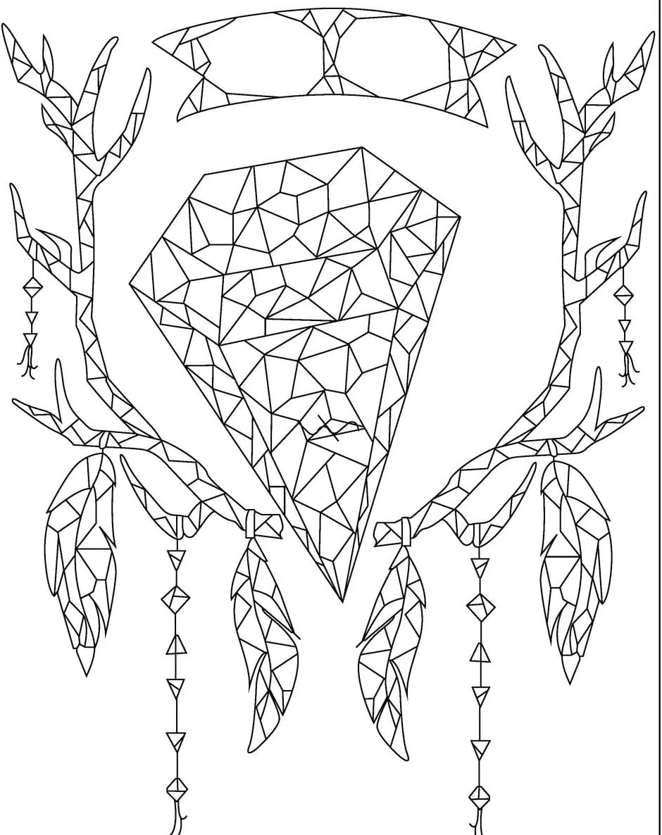 Printable Crystal Mandala Coloring Page Mandalas