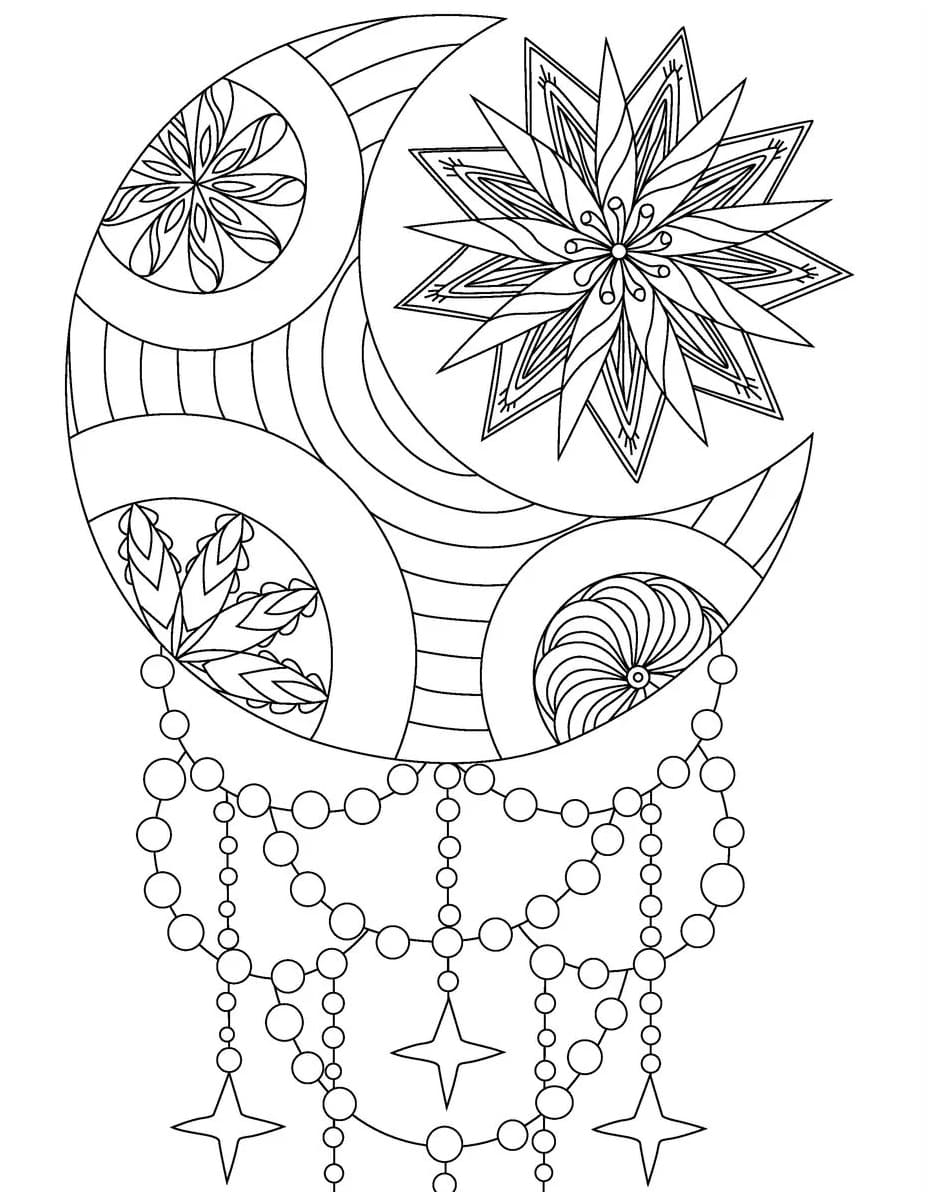 Printable Free Crystal Mandala Coloring Page Mandalas