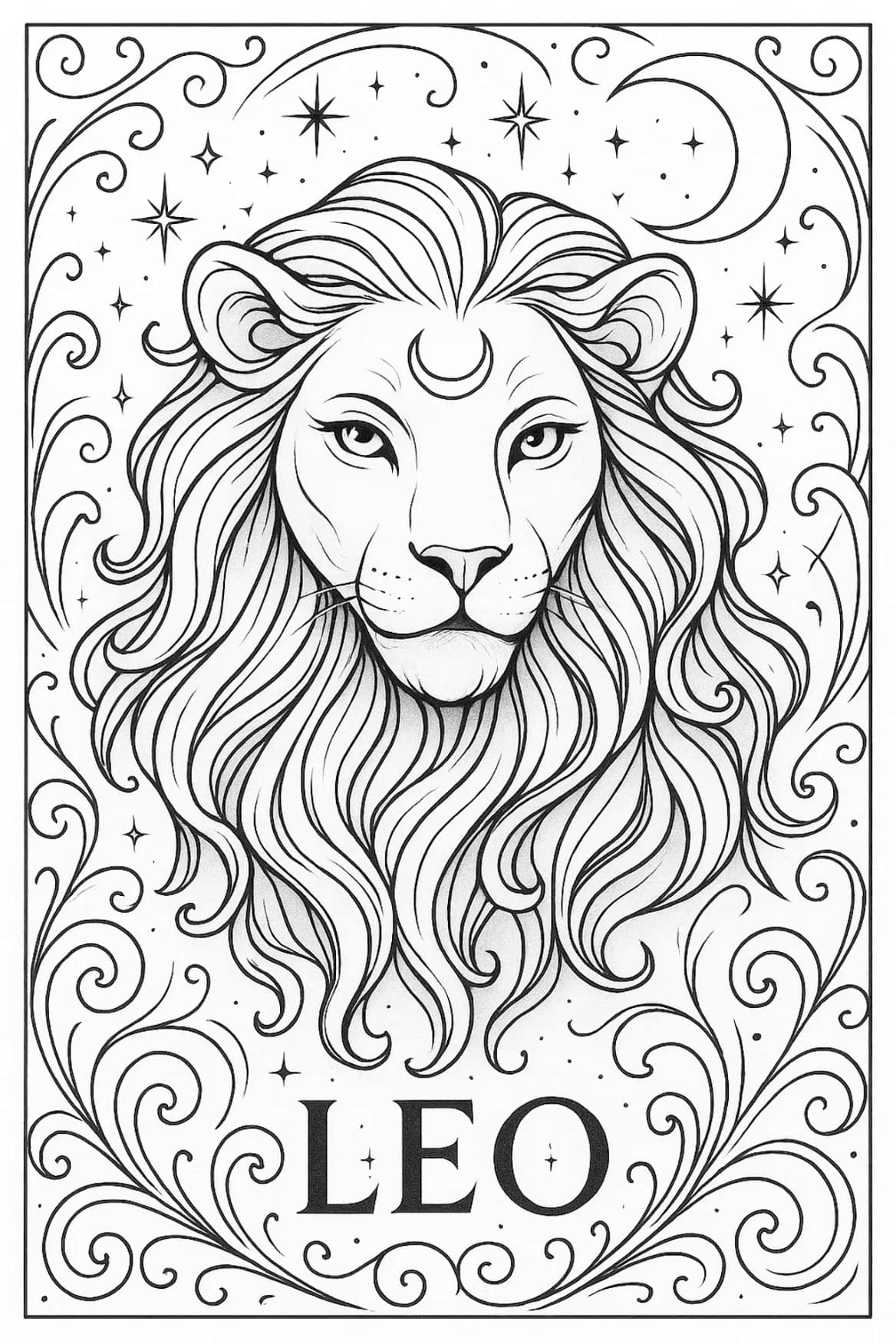 Simple Zodiac Mandala Coloring Page Mandalas