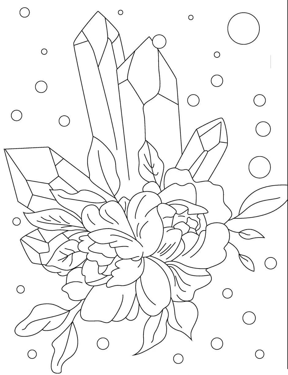Special Crystal Mandala Coloring Page Mandalas