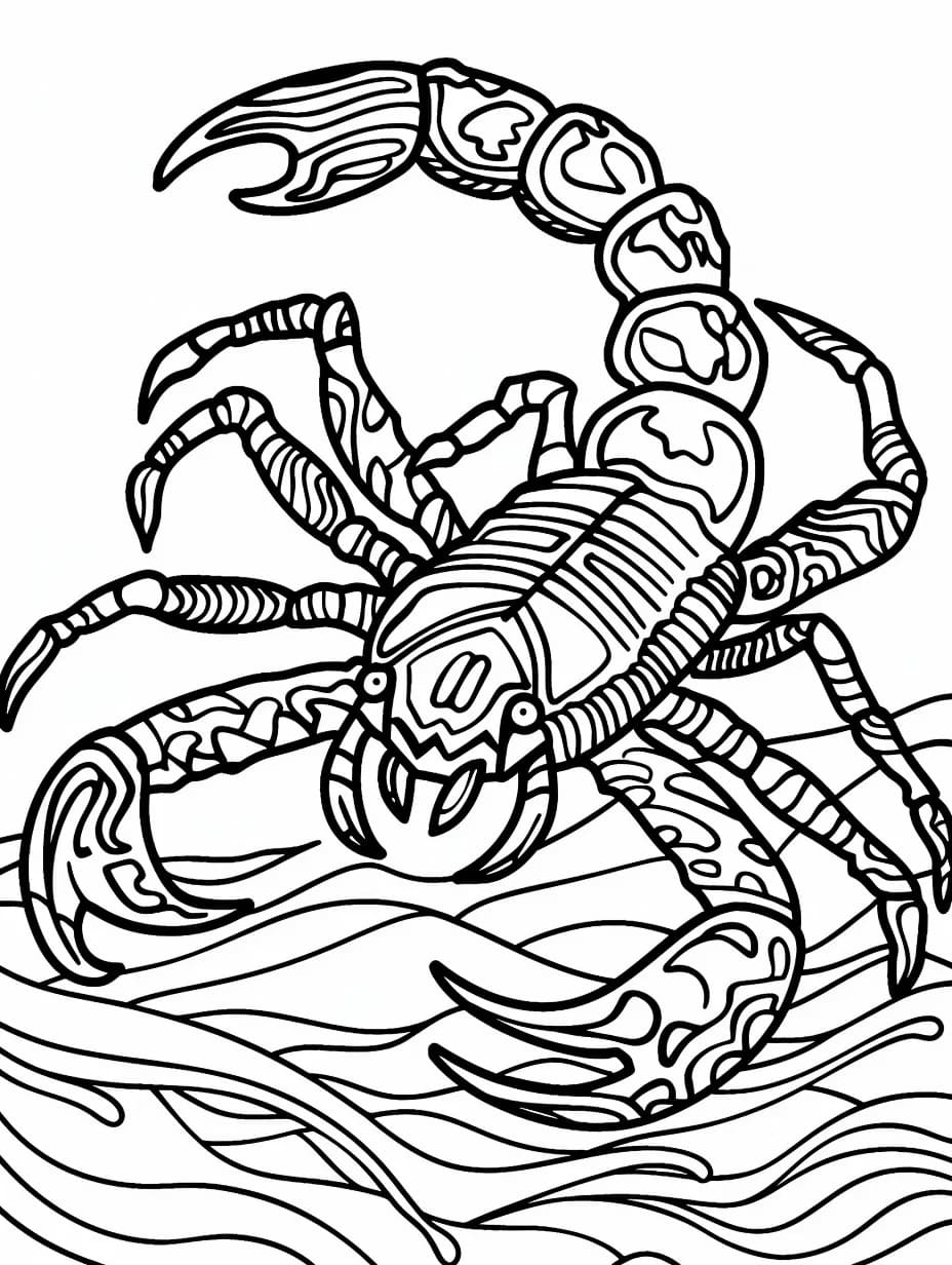 Special Scorpion Mandala Coloring Page Mandalas