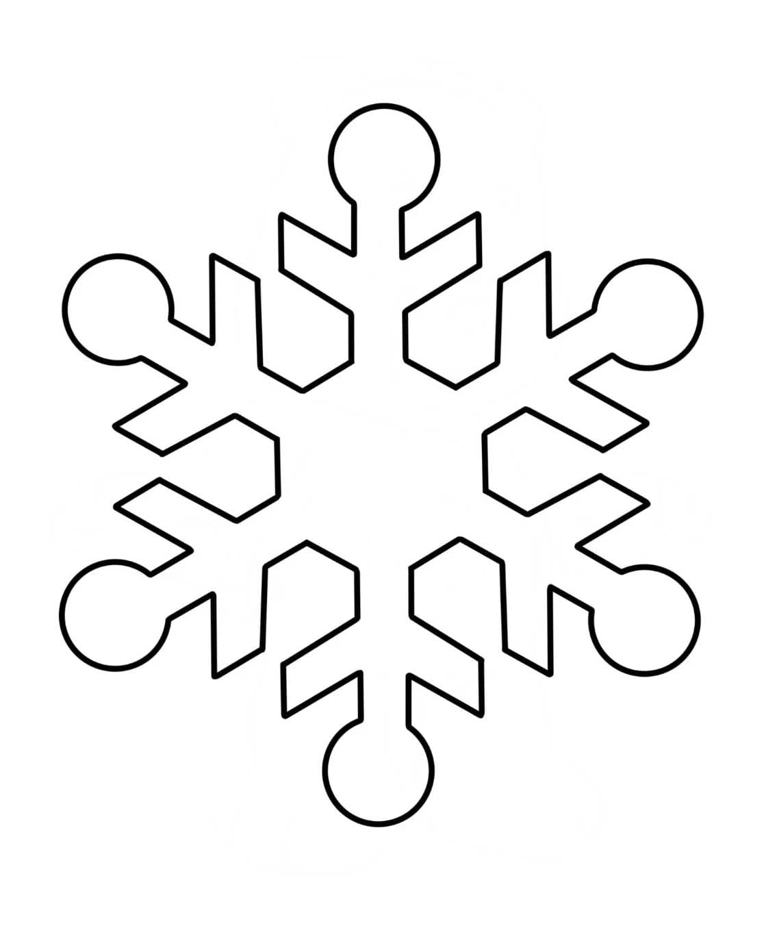 Stellar Snowflake Mandala Coloring Page Mandalas