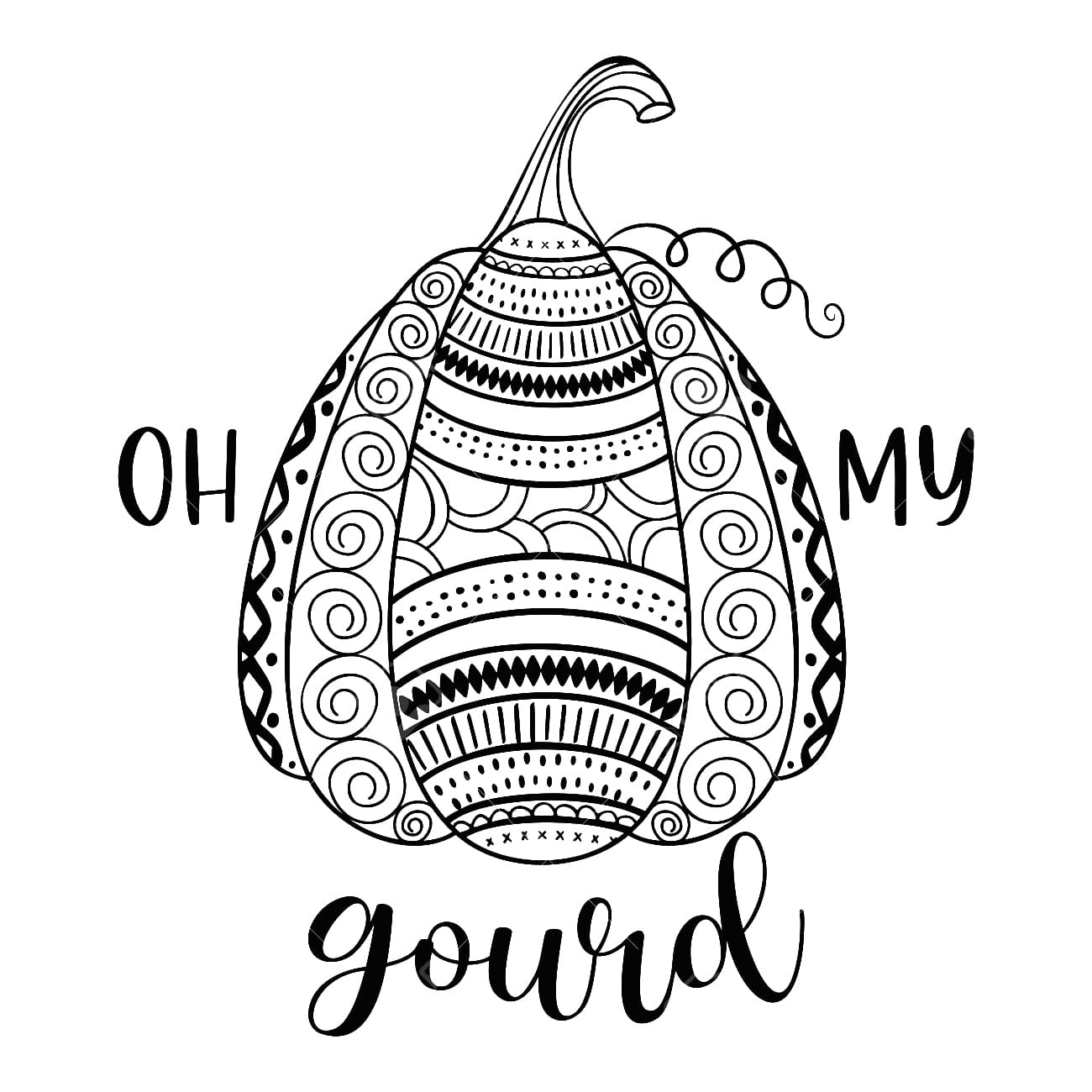 Very Nice Pumpkin Mandala Coloring Page Mandalas