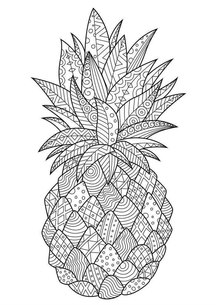 Free Pineapple Mandala For Kids Coloring Page Mandalas Free Pineapple Mandala For Kids Coloring Page Mandalas