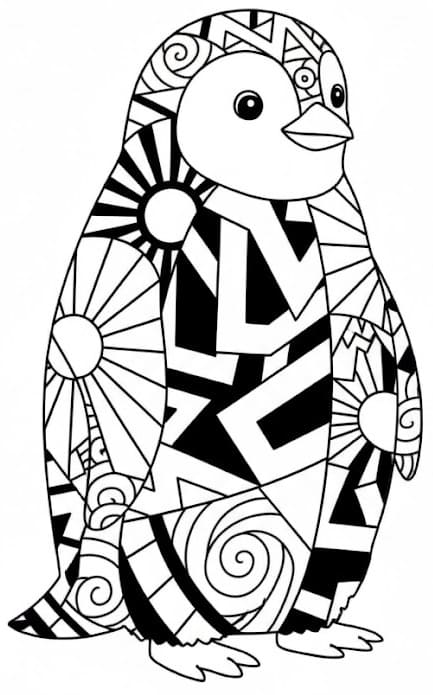 Abstract Art Mandala Coloring Page Mandalas