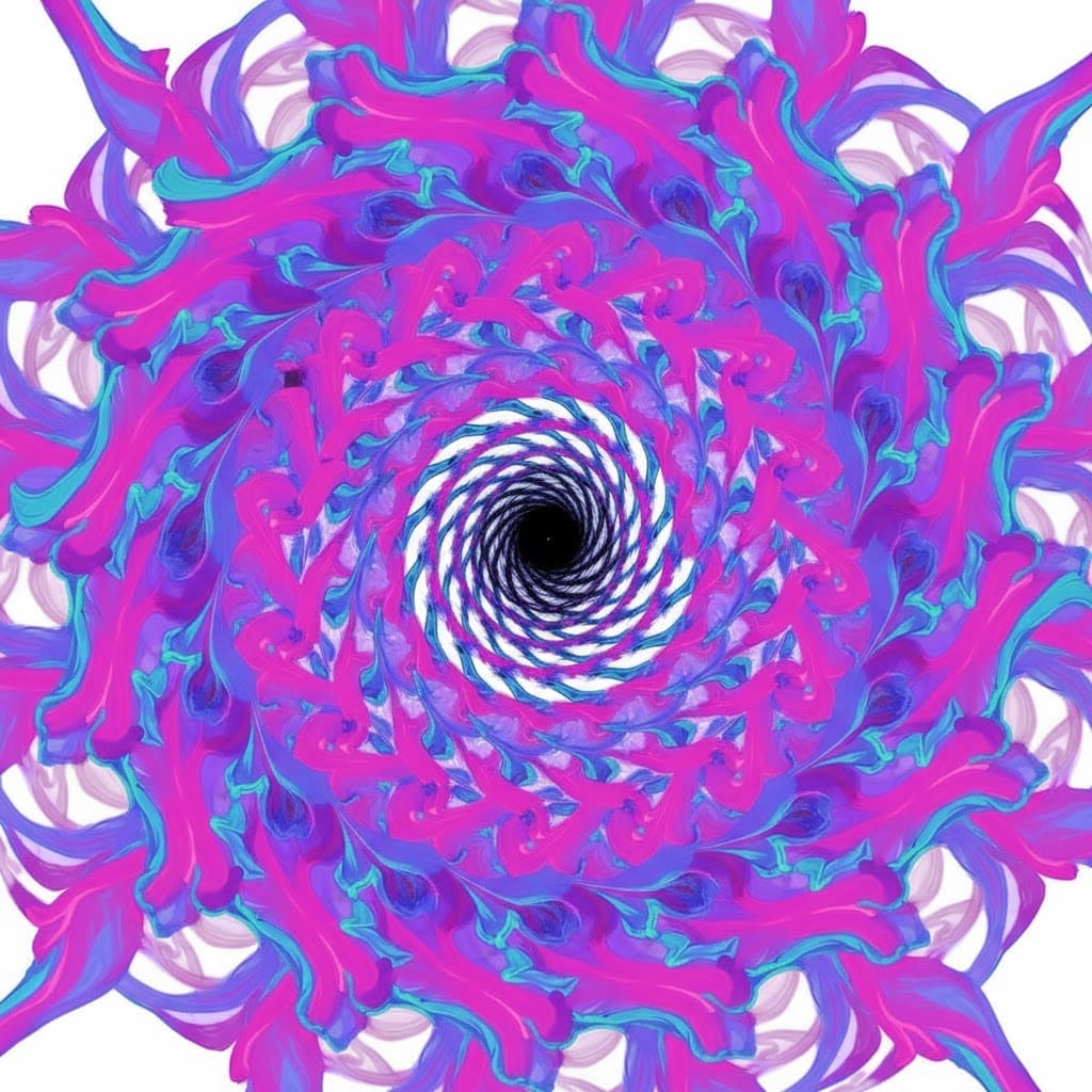 Deep Swirl Energy Psychedelic Mandala Template Mandalas