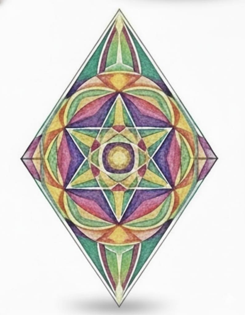 Diamond Light Weaver Sacred Geometry Mandala Template Mandalas