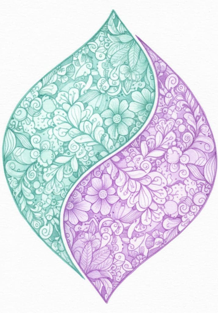 Floral Yin Yang Zen Mandala Template Mandalas