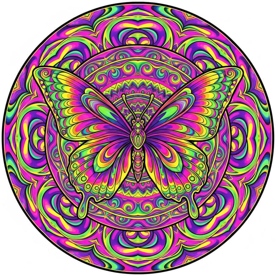 Psychedelic Mandala Templates Mandalas