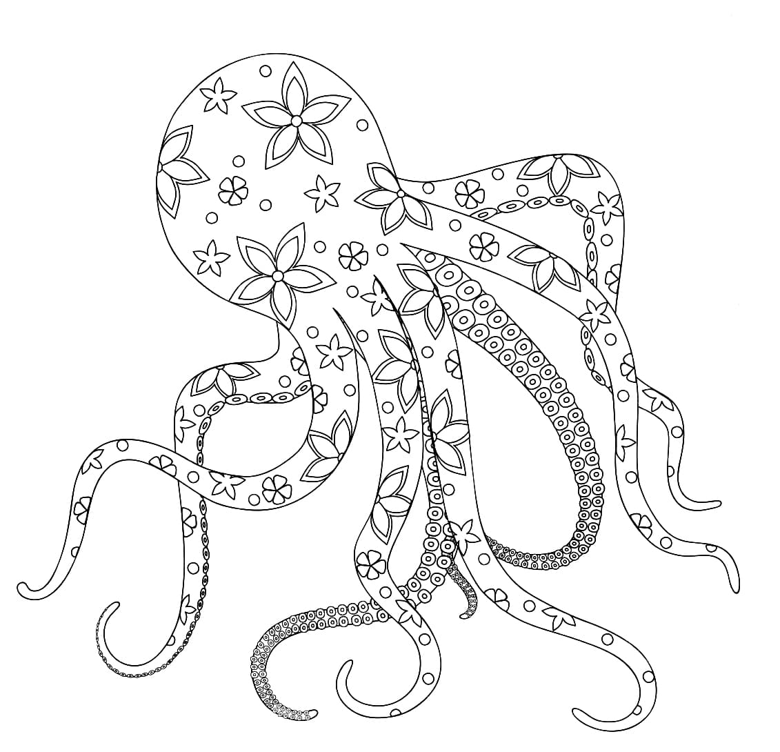 Free Octopus Mandala Coloring Page Mandalas