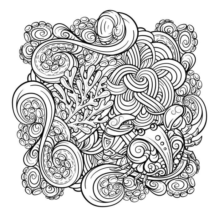 Great Octopus Mandala Coloring Page Mandalas