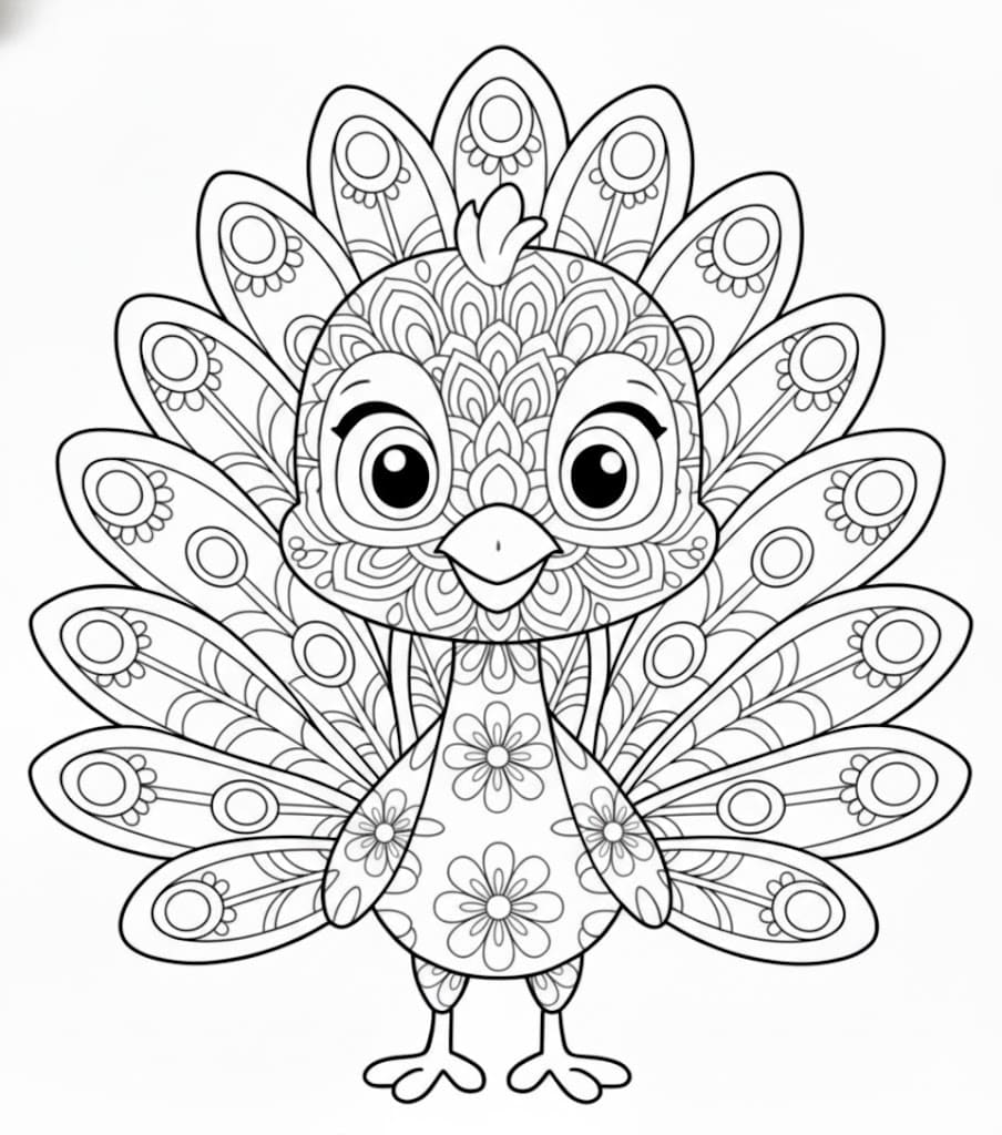 Peacock Mandala Coloring Pages Mandalas