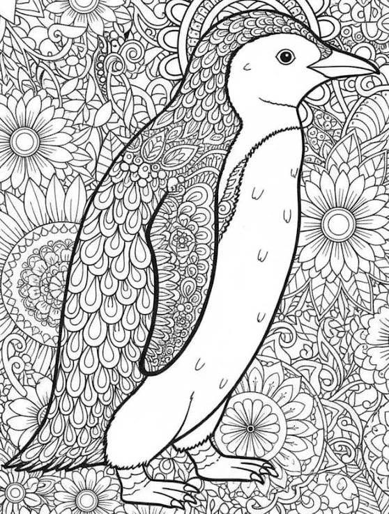 Holiday Theme Mandala Coloring Page Mandalas