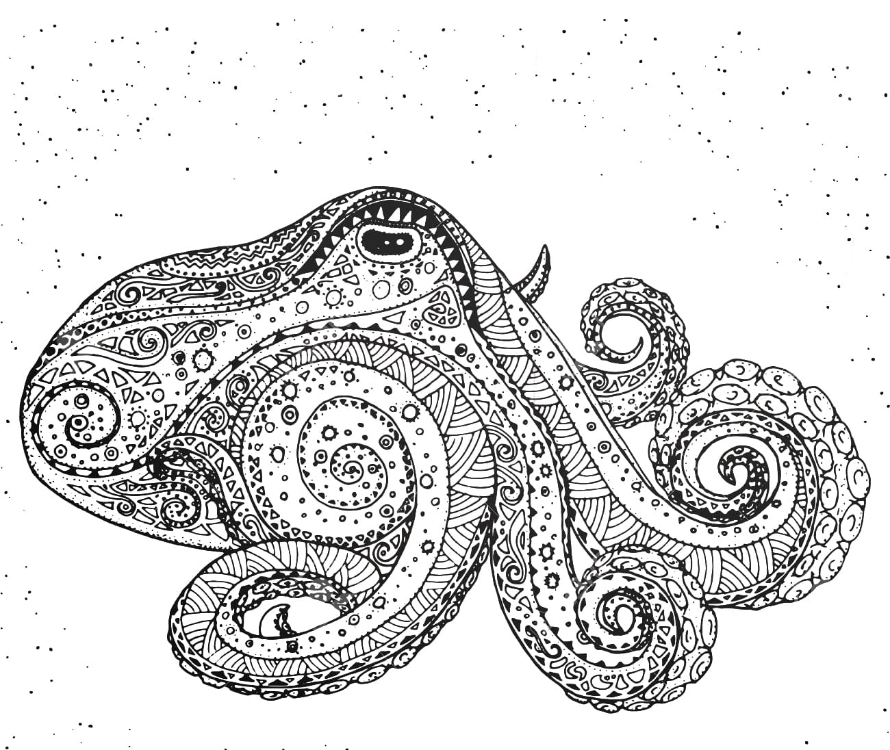 Images Octopus Mandala Coloring Page Mandalas