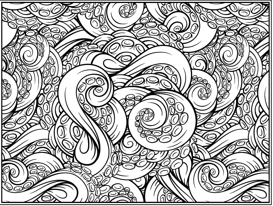 Normal Octopus Mandala Coloring Page Mandalas
