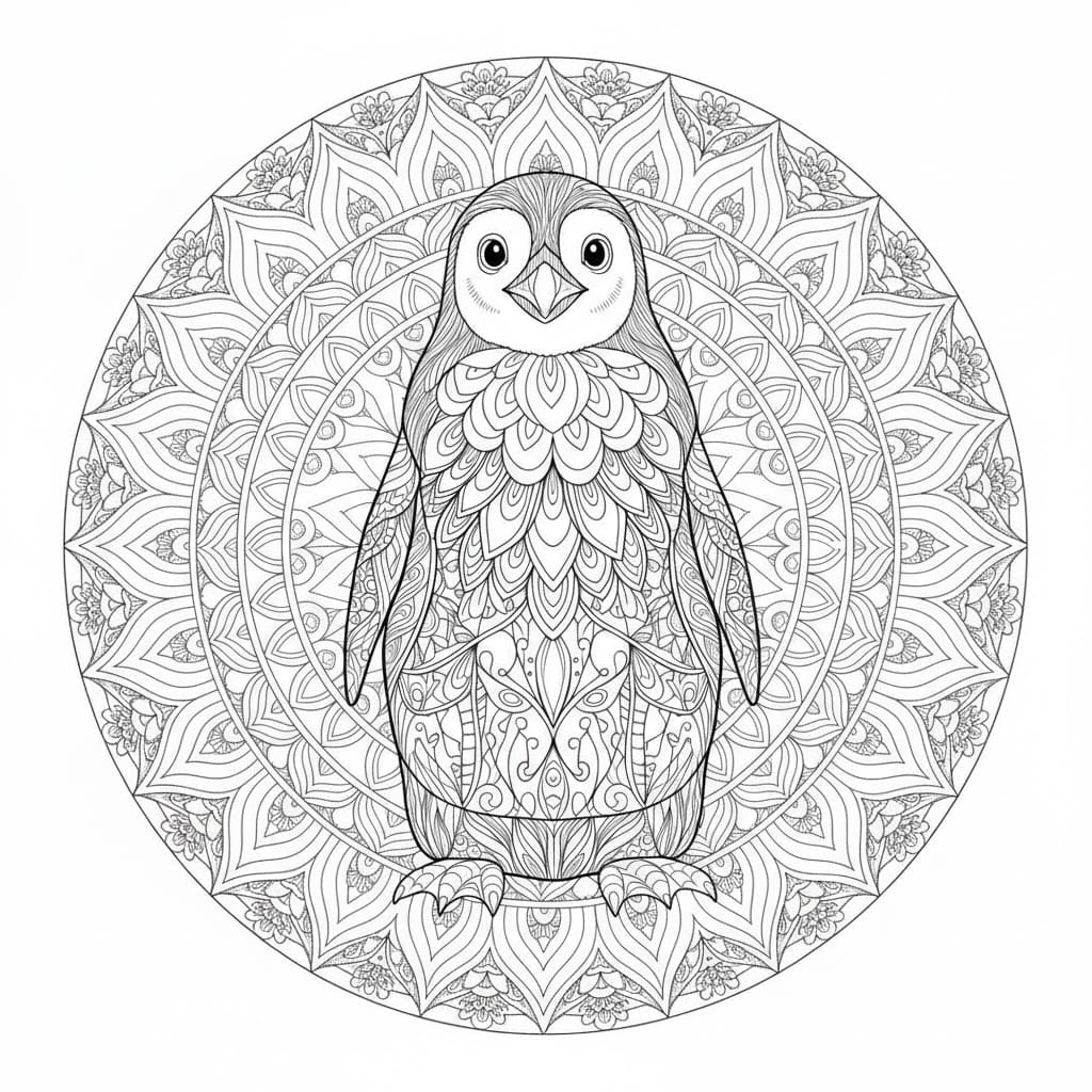 Relaxing Patterns Mandala Coloring Page Mandalas