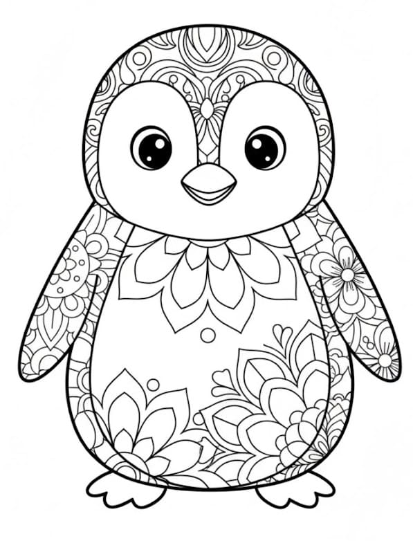 Simplified Nature Mandala Coloring Page Mandalas