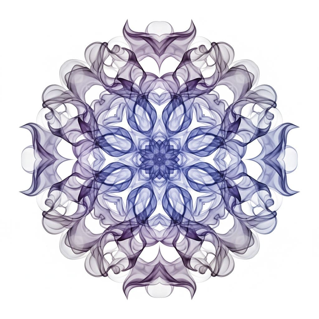 Smoke Effect Flow Abstract Mandala Template Mandalas