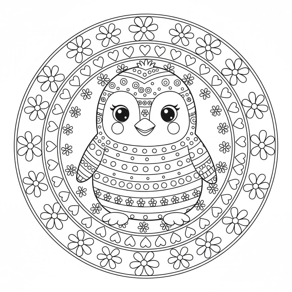 Sweet Blossom Mandala Coloring Page Mandalas