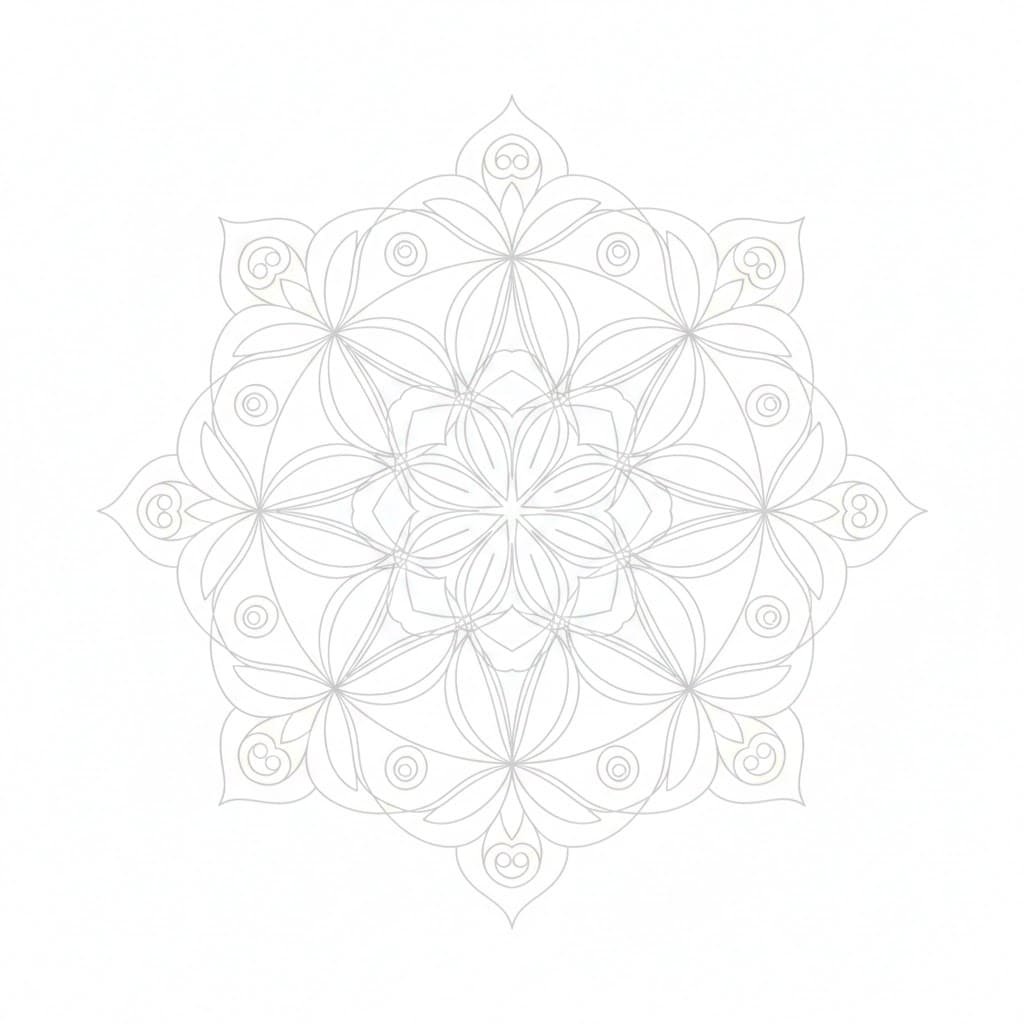 Celestial Whisper Flower of Life Mandala Template Mandalas